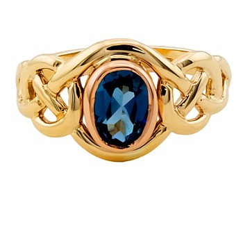 9ct 2-tone Gold Clogau Ring size K